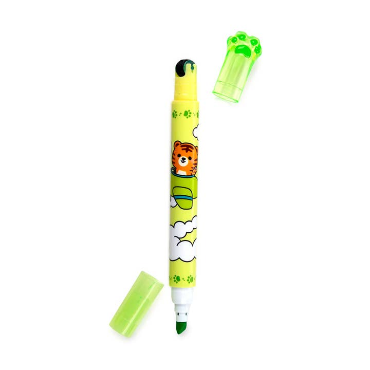 Puckator Ltd – wholesale Färgmarkering – Adoramals Wild 2-i-1 Highlighter & Stämpelhjulpenna3