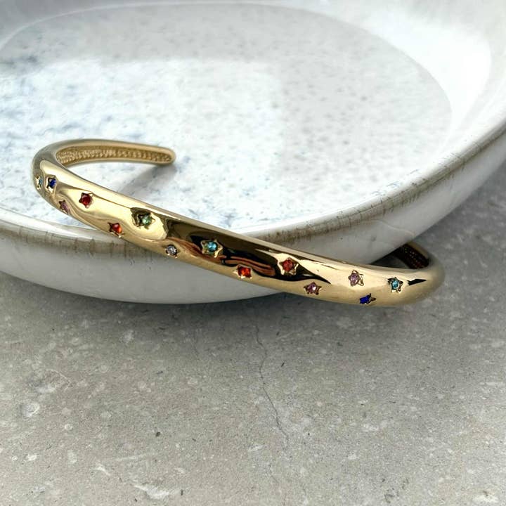 Tarnish-resistent flerfärgad zirkonia stjärnarmband för wholesale av Flax Barn