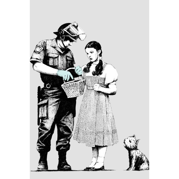 Banksy Police Search Graffiti Poster 12x18 for wholesale by Gotham Gifts