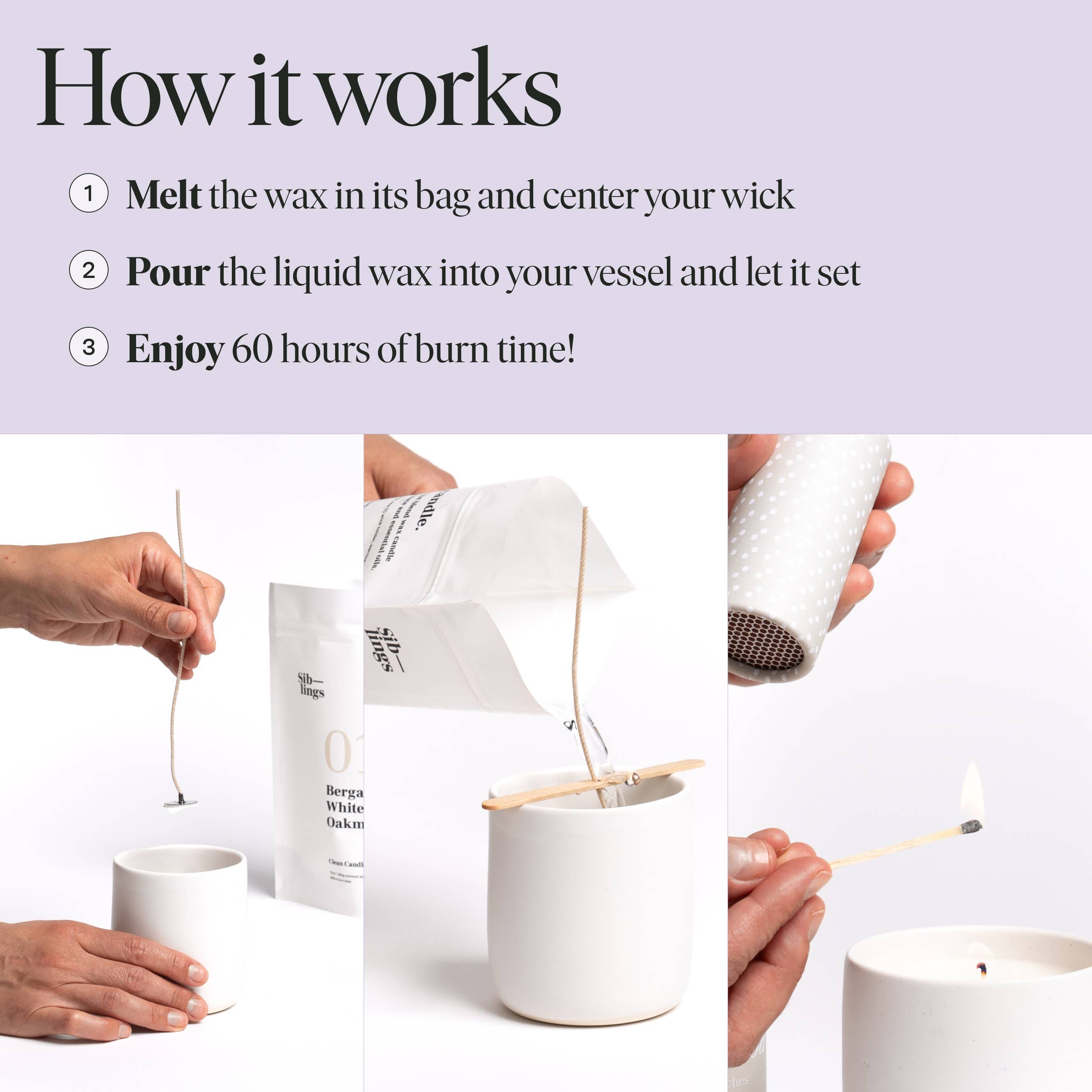 Siblings - Wholesale Jar/Filled Candle - No 05 — Clove, Lavender, Cedarwood, 10 oz5