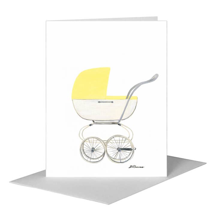 Stroller, Greeting Card (#8431F) for wholesale by Printed Canvas