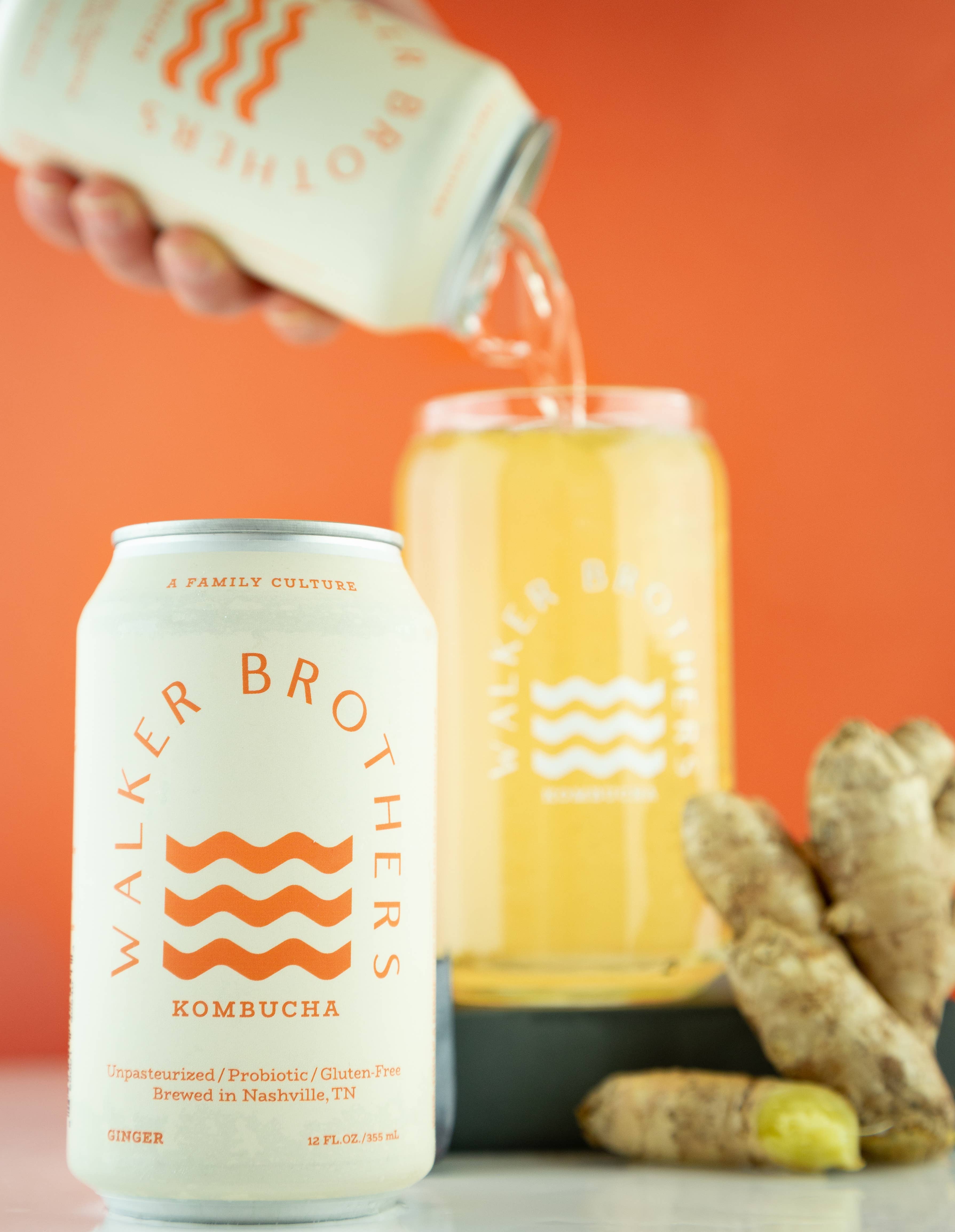 Walker Brothers - Wholesale Kombucha - Ginger Non-Alcoholic Kombucha3