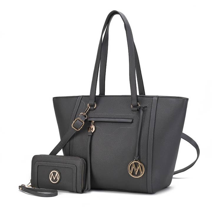 MKF Collection - Wholesale Tote Bag - Women's - Alexandra Vegan Leather Women Tote Bag with Wallet by Mia K