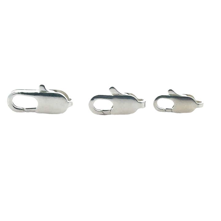 Purity Beads - Wholesale Clasp - Lobster Claw Clasps, Trigger Clasps, Smooth Clasps, Two Colors: Gold Finish And Silver Plated, Available Three Sizes.4