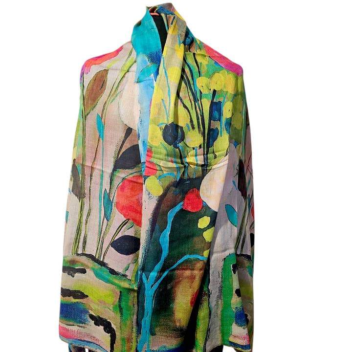 Happy Lona - Wholesale Scarf - Women's - Botanic Blush5