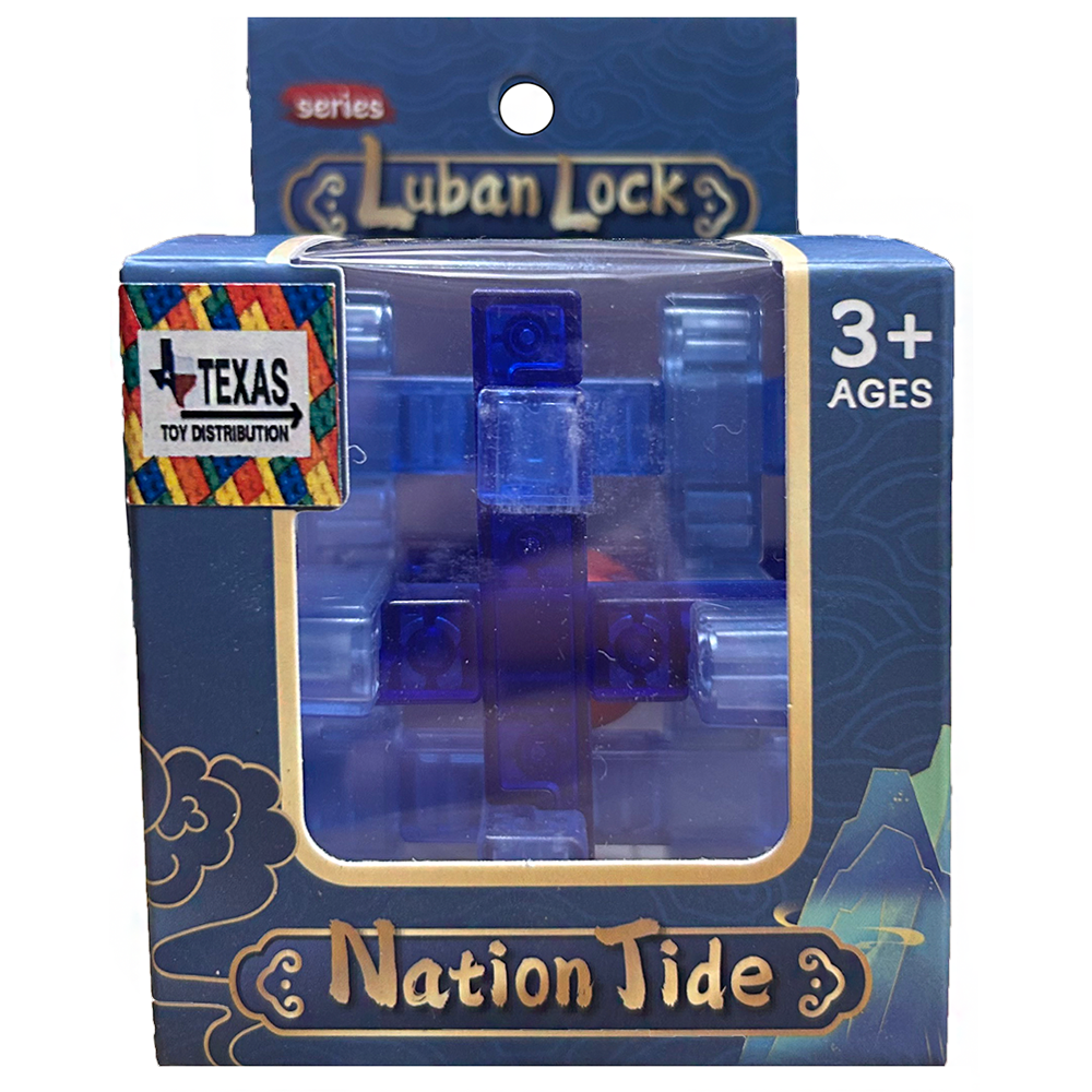 Texas Toy Distribution – wholesale Puzzle – Child – Colorful Lock Brain Teaser Puzzles in Peggable Window Boxes4