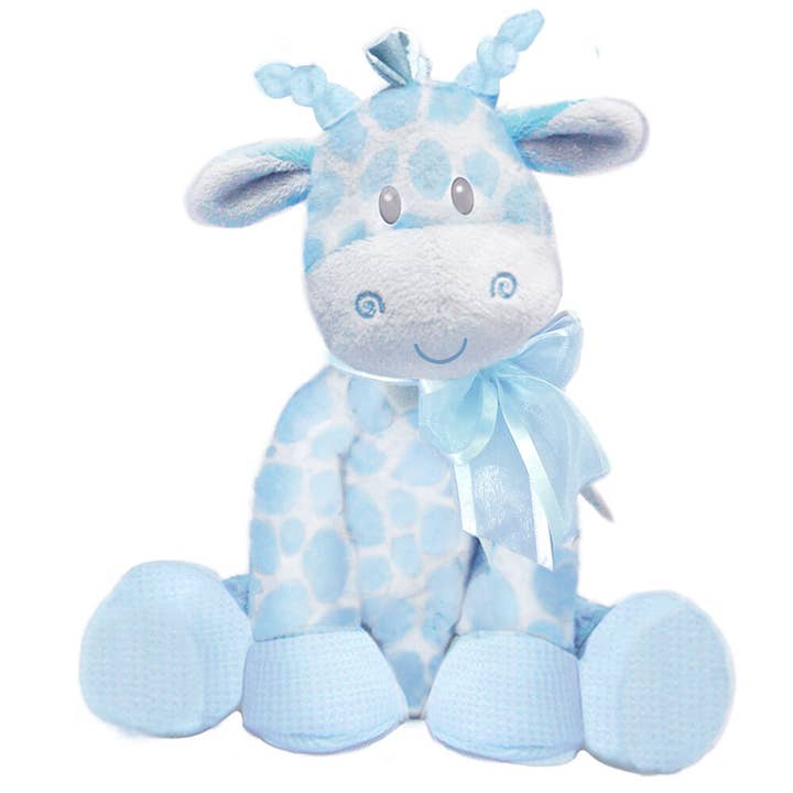 8.5" Jingles Giraffe - Blue for wholesale by First & Main
