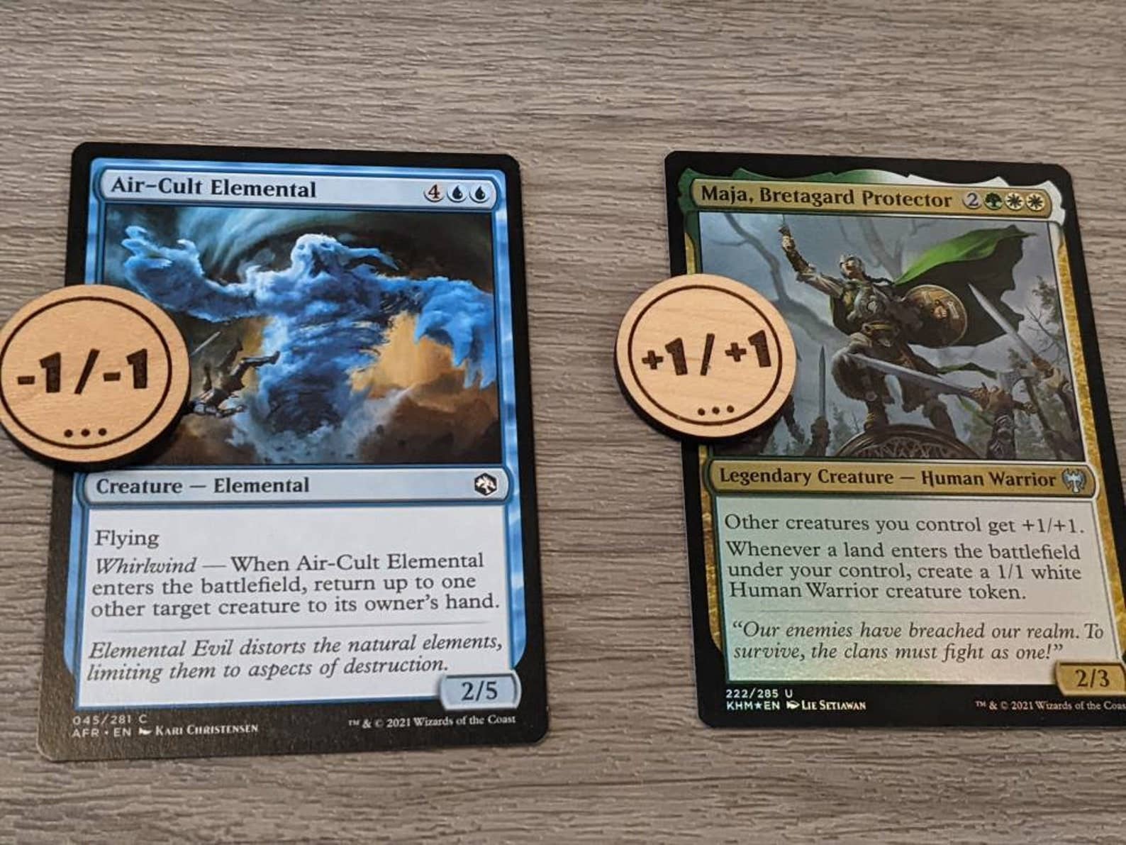 Chikai Shop - Vente Jeux de société - Jetons en bois PYO Magic : The Gathering pour compteurs1