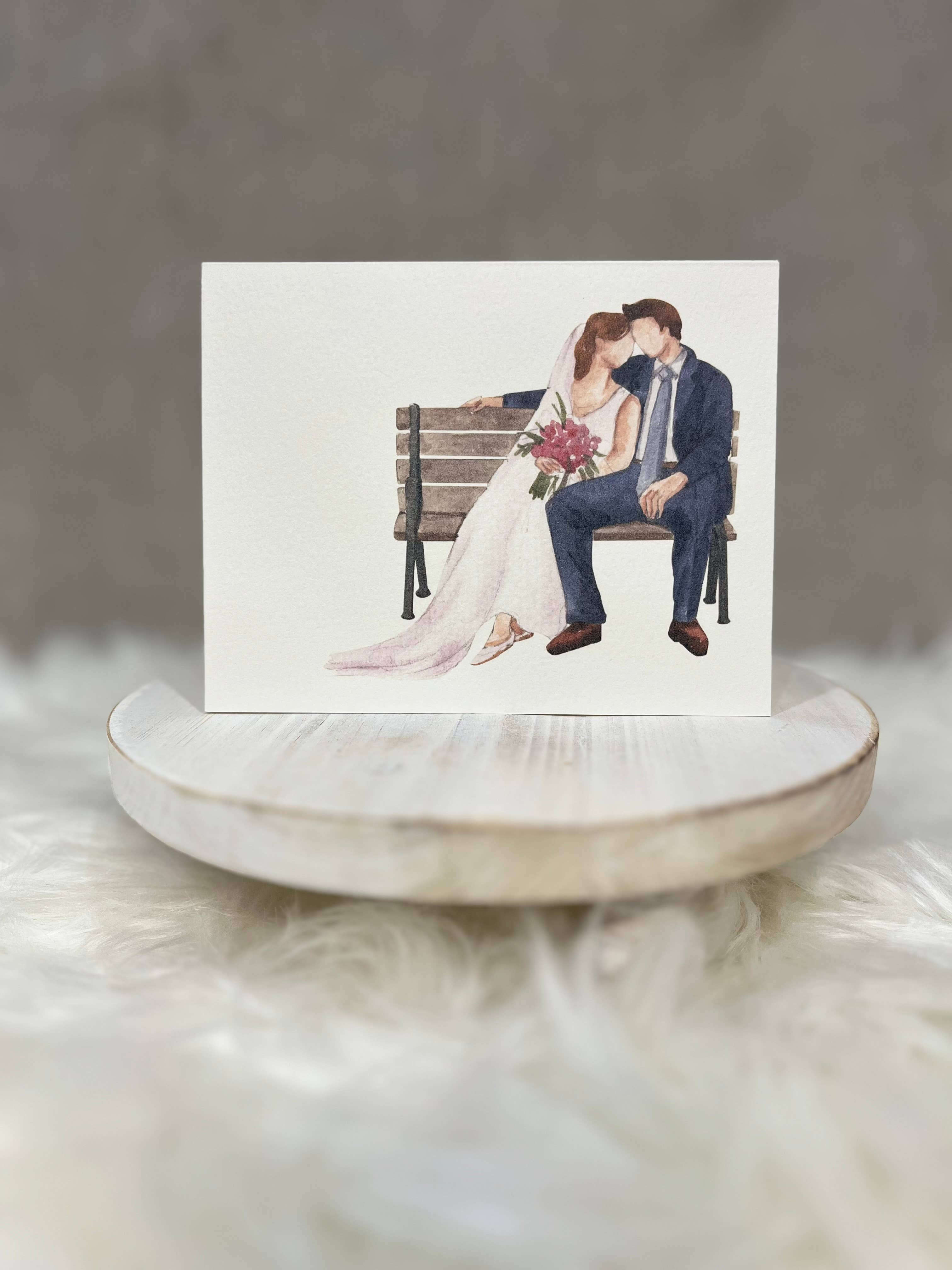 Paper Kuts – Engroshandel Bryllupskort – Brud og brudgom Tillykke kort Inkluderer Kraft Konvolut1