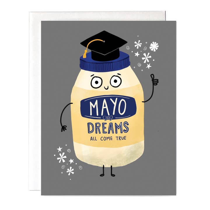 Mayo Dreams Come True Graduation Card for wholesale by Fox Card Co