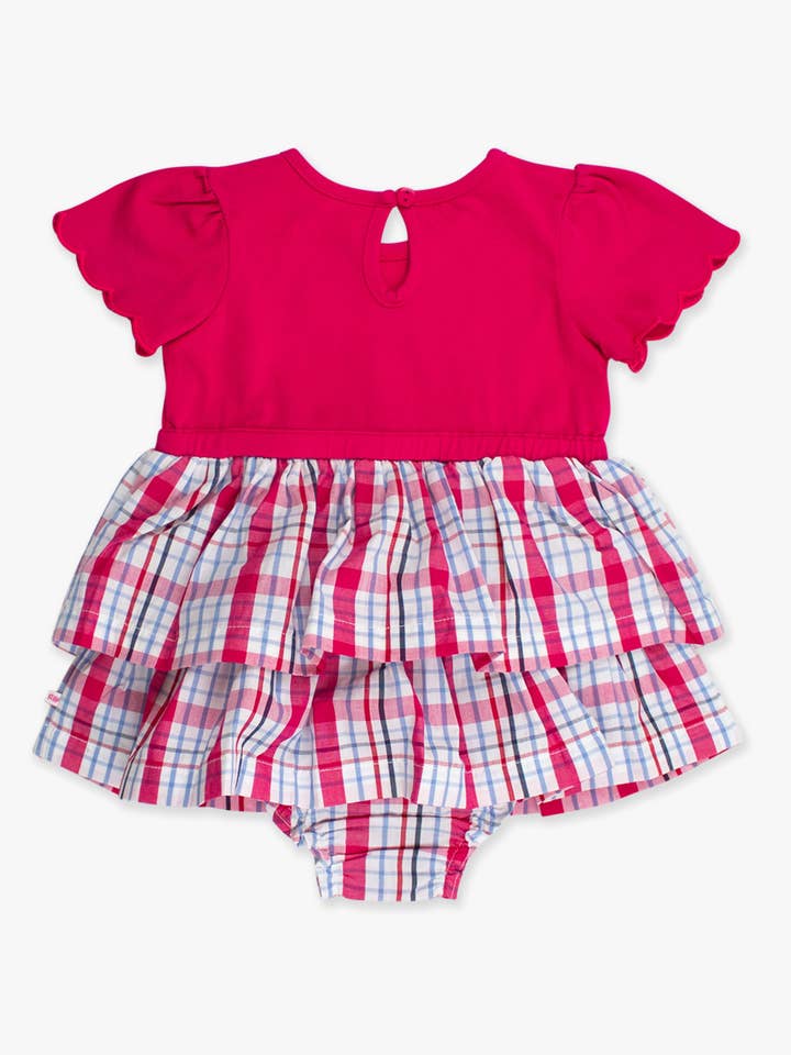 Pink Baby Girls Adley Plaid Short Sleeve Skirted Romper
for wholesale on Faire6