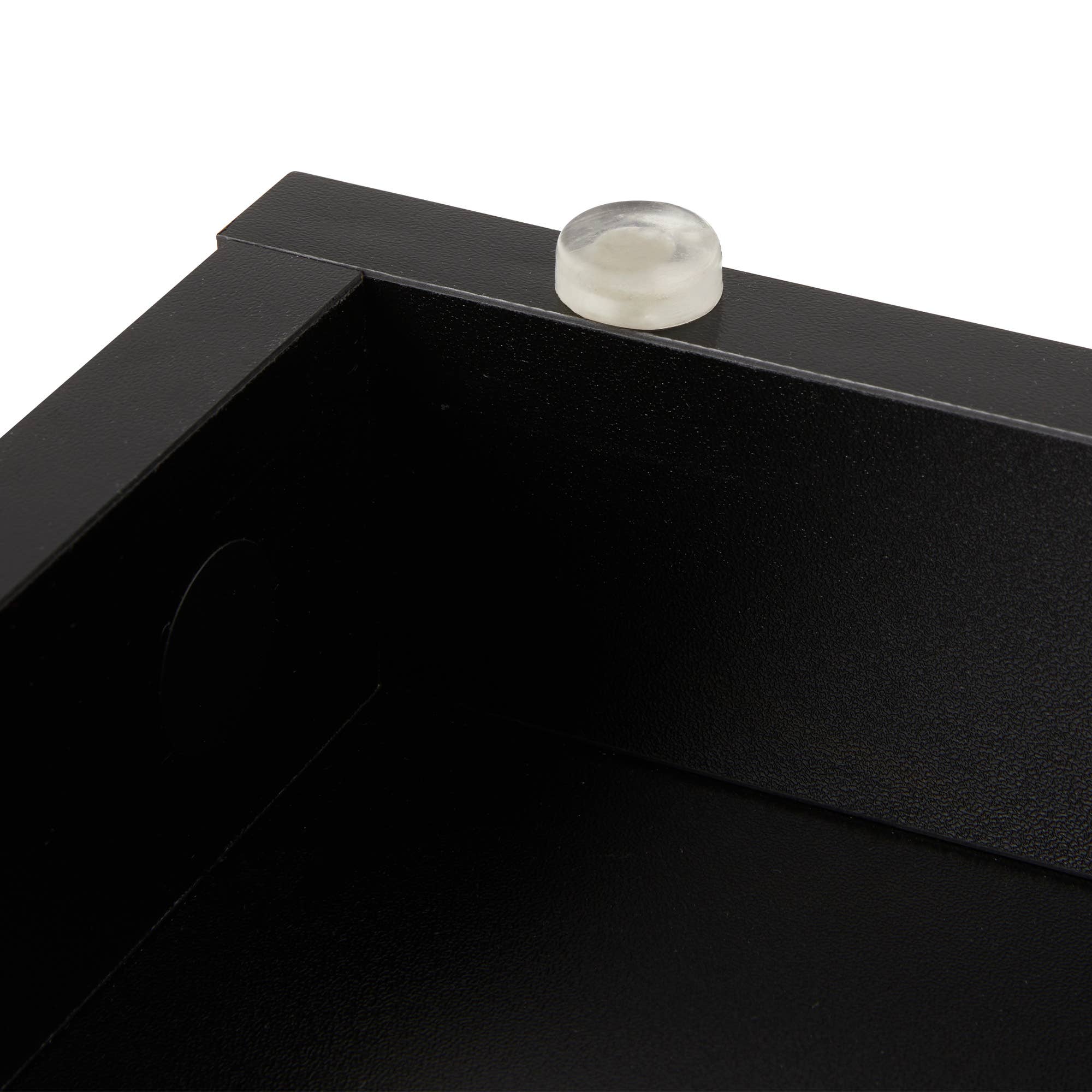 Heynemo - Vente Armoire - Table de chevet à 3 tiroirs, grande table de chevet avec rond doré11