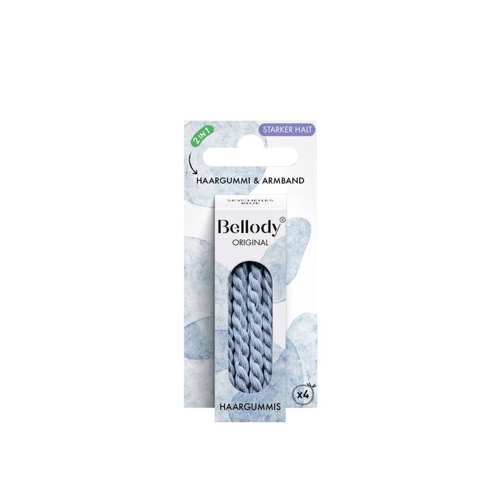 Bellody GmbH – wholesale Hårsnoddar – Dam – Hårsnoddar blå - Bellody® (4 stycken - Seychelles Blue)3