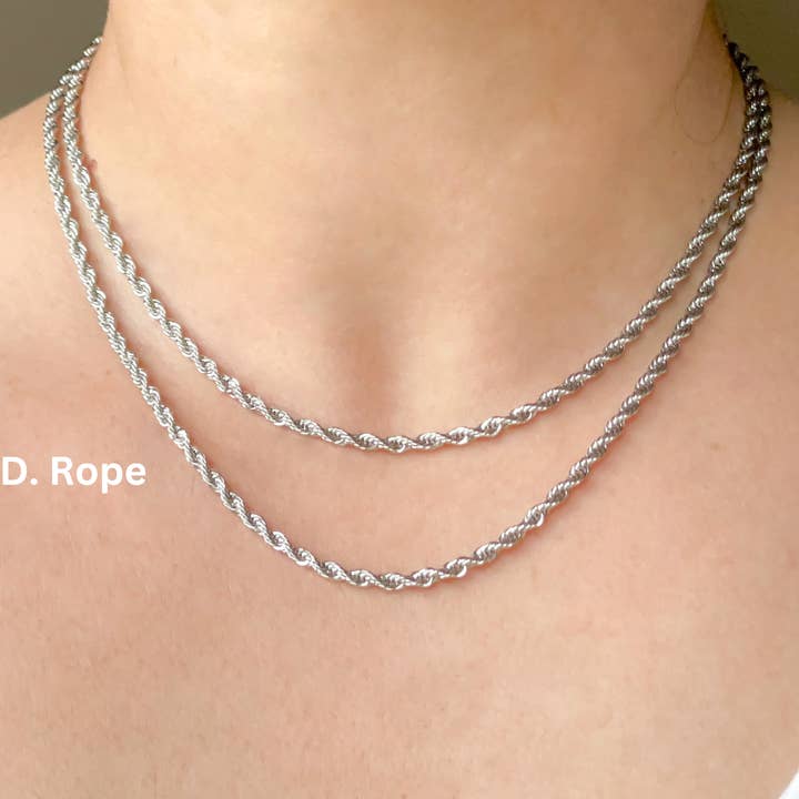 Blueyejewelry - Wholesale Link & Chain Necklace - Dainty Silver Necklaces - Stainless Steel Chain Necklaces4