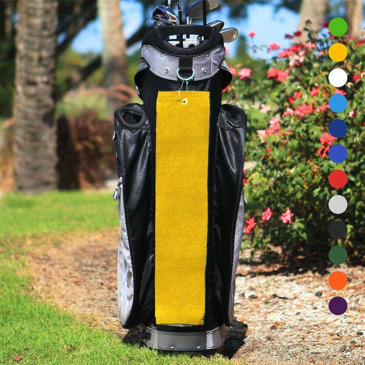 Pro Towels - Wholesale Sports Towel - Tri-Fold Diamond Velour Golf Towel: Grommet & Hook5