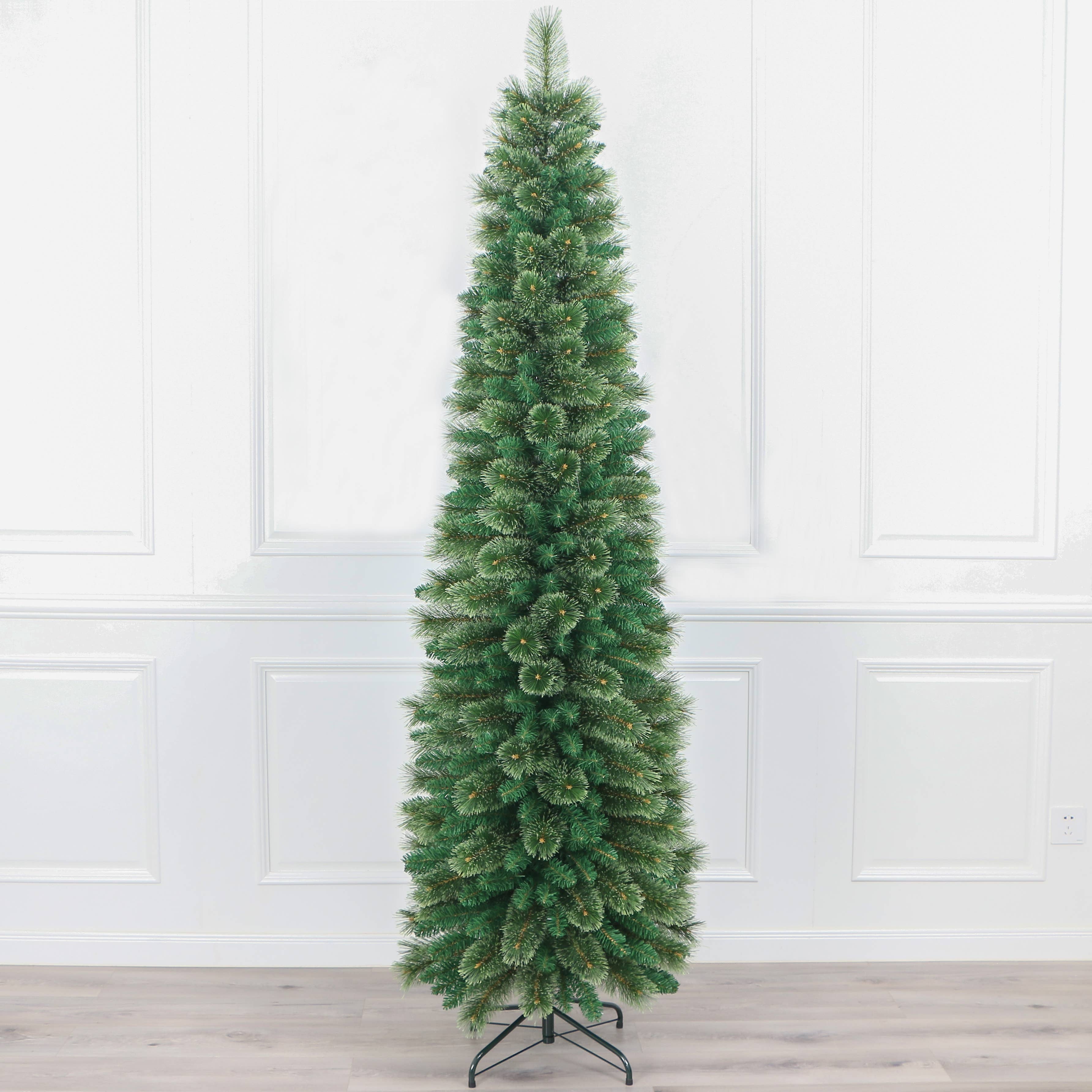Starlight Collection - Wholesale Artificial Christmas Tree - Green LED Fir Needle Pencil Tree0