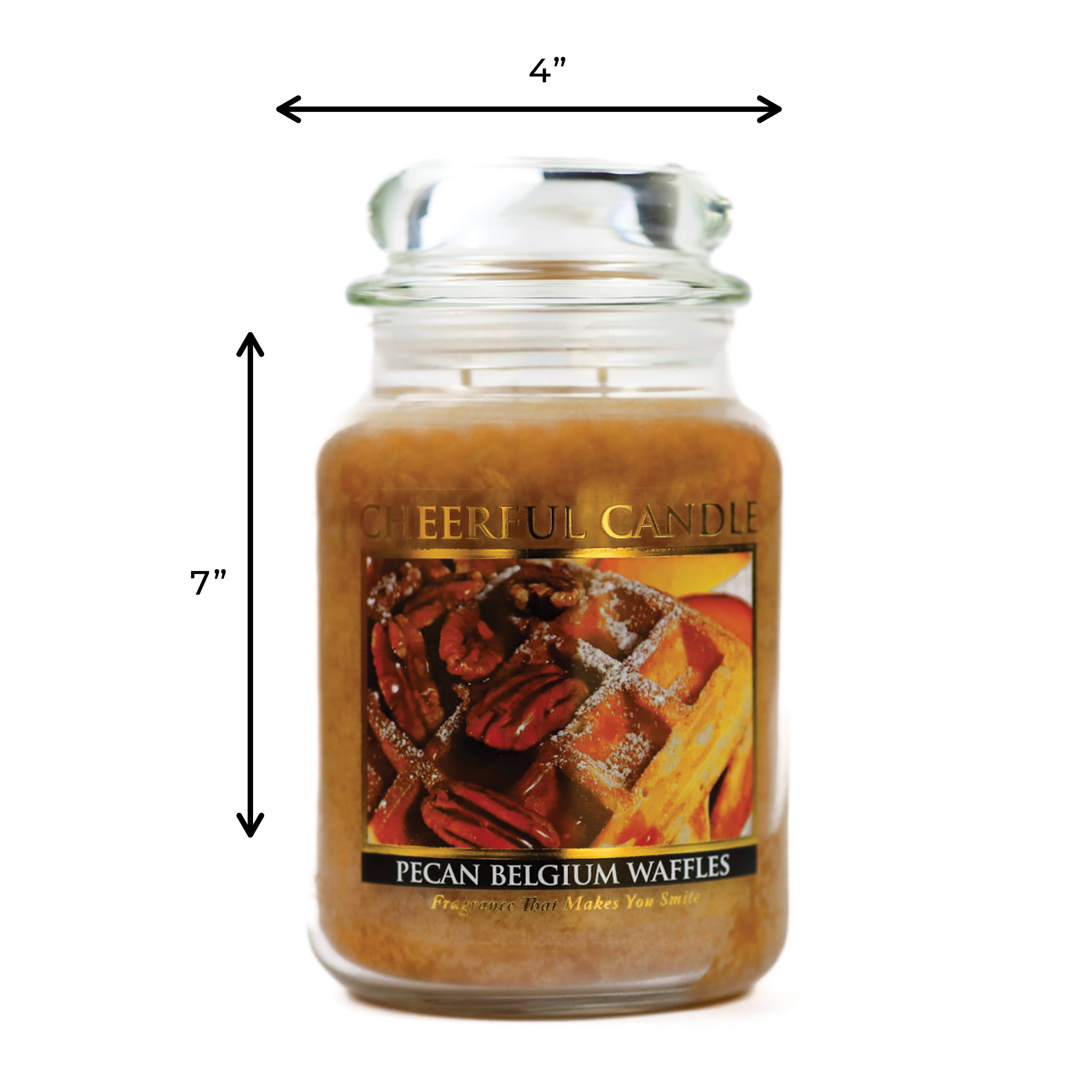 A Cheerful Giver - Wholesale Jar/Filled Candle - Cheerful Candle (24oz.) – Pecan Belgium Waffles4