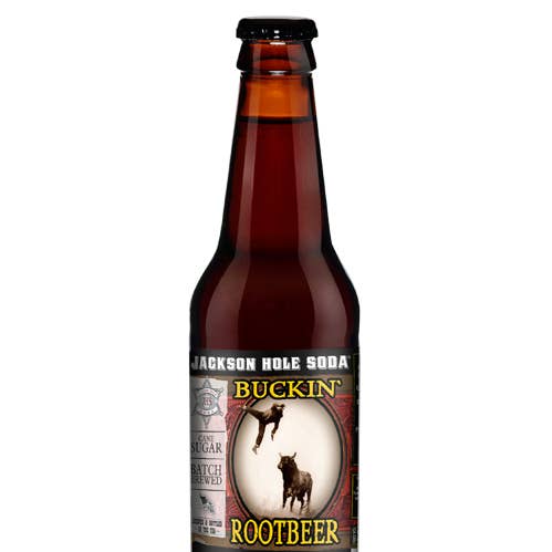 Jackson Hole Root Beer Soda, 12oz Glass Bottle 12ct for wholesale by Grandpa Joe's Candy Shop