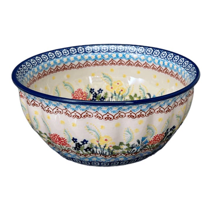 Bowl, Round, 7.75" in "Beautiful Botanicals" by Manufaktura | M085S-DPOG for wholesale by Polish Pottery Outlet