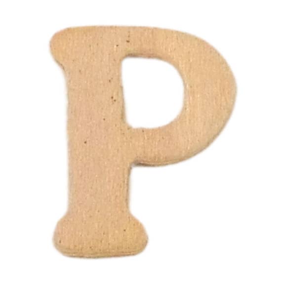 Pack 12 Letras P Em Madeira 2Cm - U.V. 3Pack por atacado de Atiladecor, Artesanato Lda