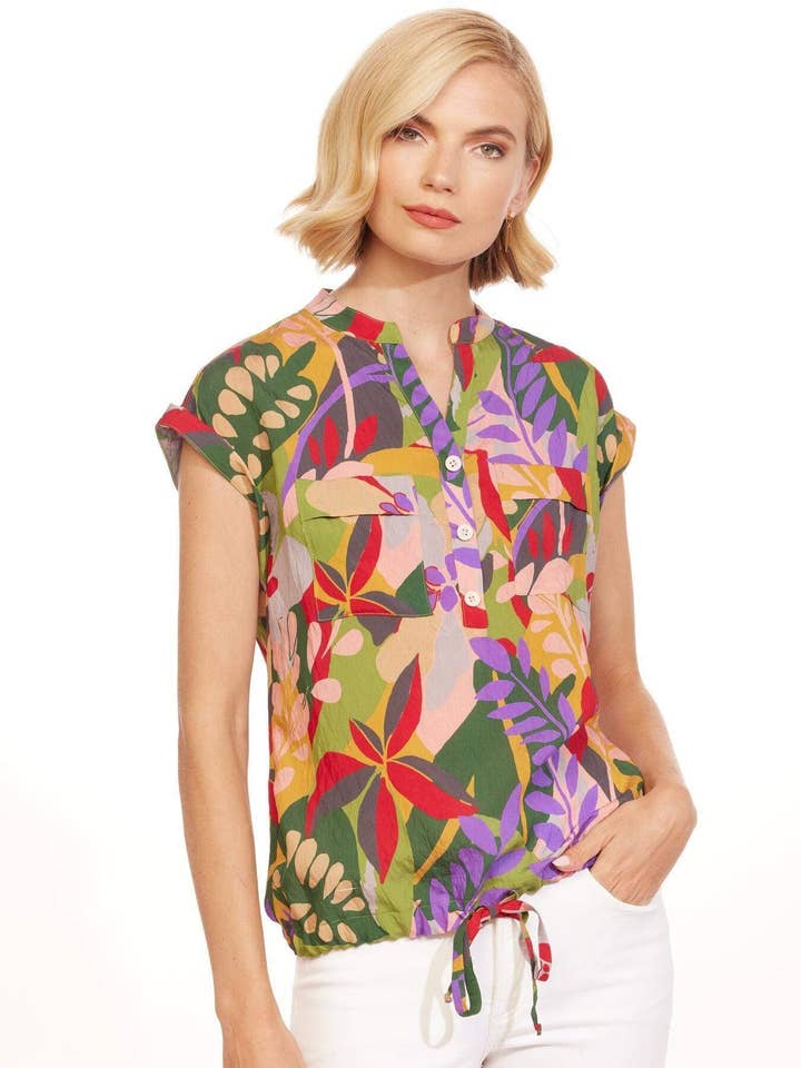 Top a maniche corte Nico 4 luglio - Safari nella giungla per la vendita all'ingrosso da parte di Eva Franco