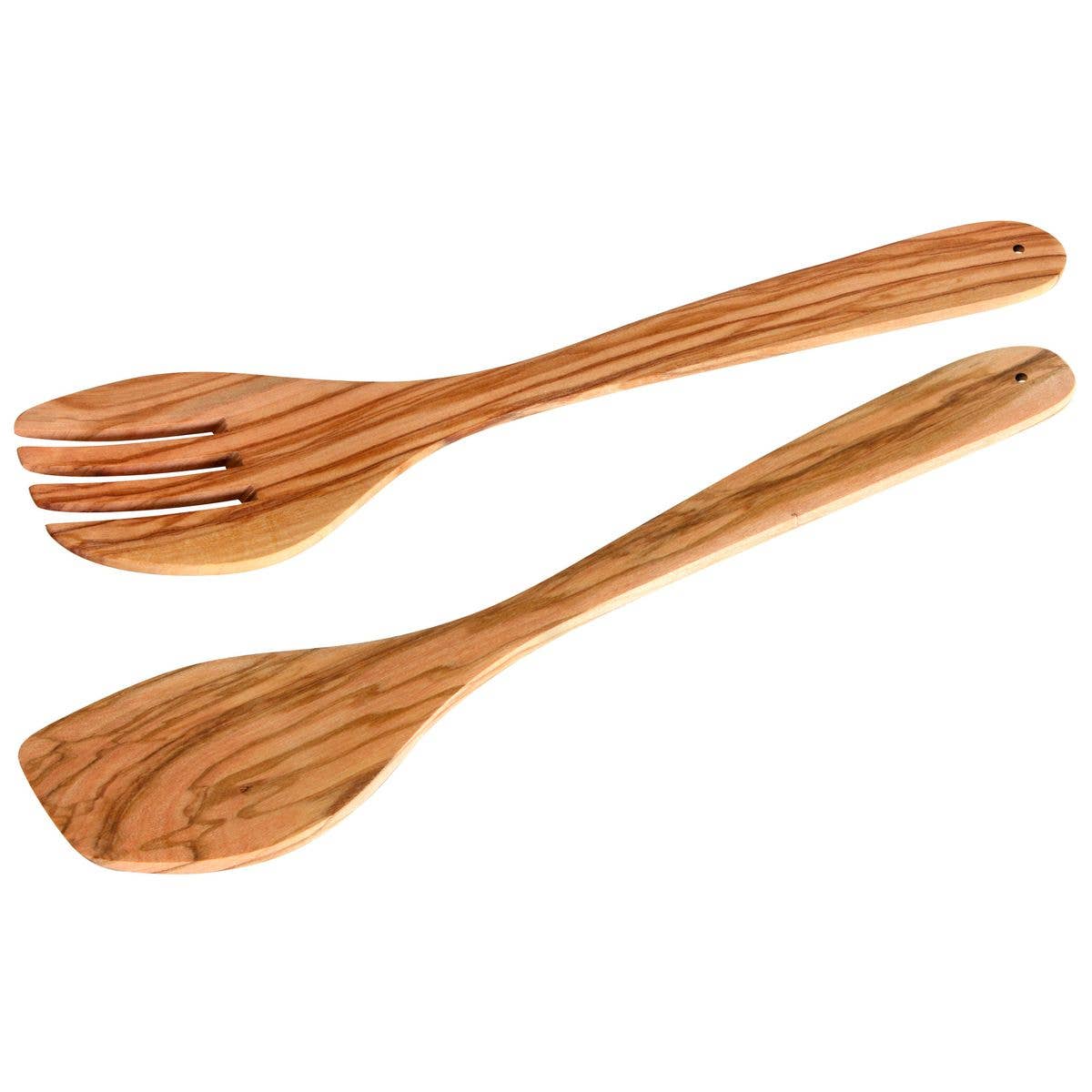 Fackelmann - Wholesale Serving Utensil - Fackelmann Salad Cutlery Olive Wood Edition5