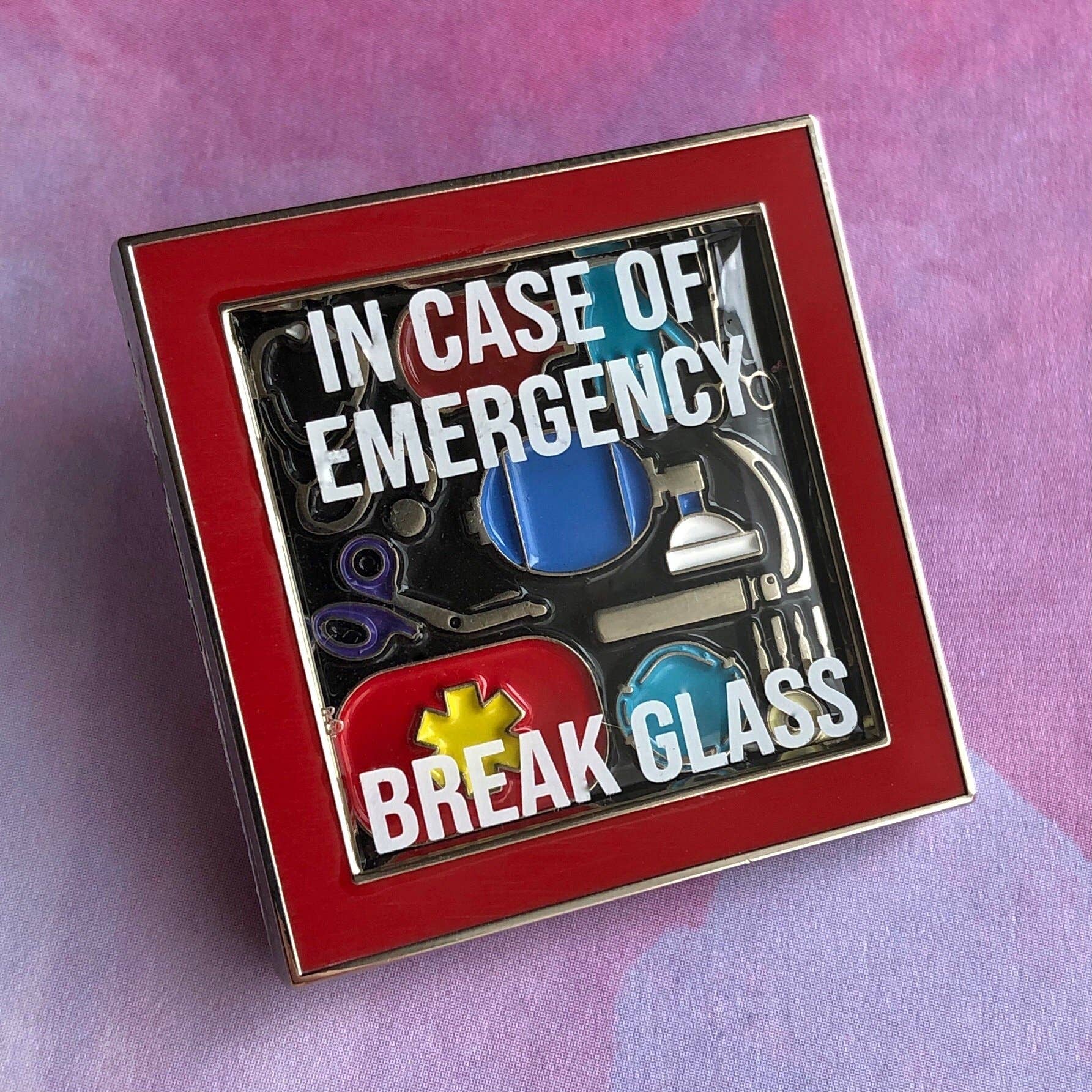 Rad Girl Creations - Wholesale Lapel Pin/Button - In Case of Emergency Pin0