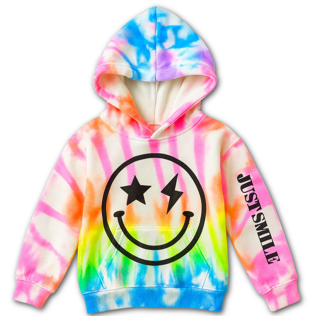 Rebelde Planet - Wholesale Sweatshirt - Kinderen - Gespoten Neon Tie-Dye Hoodie2
