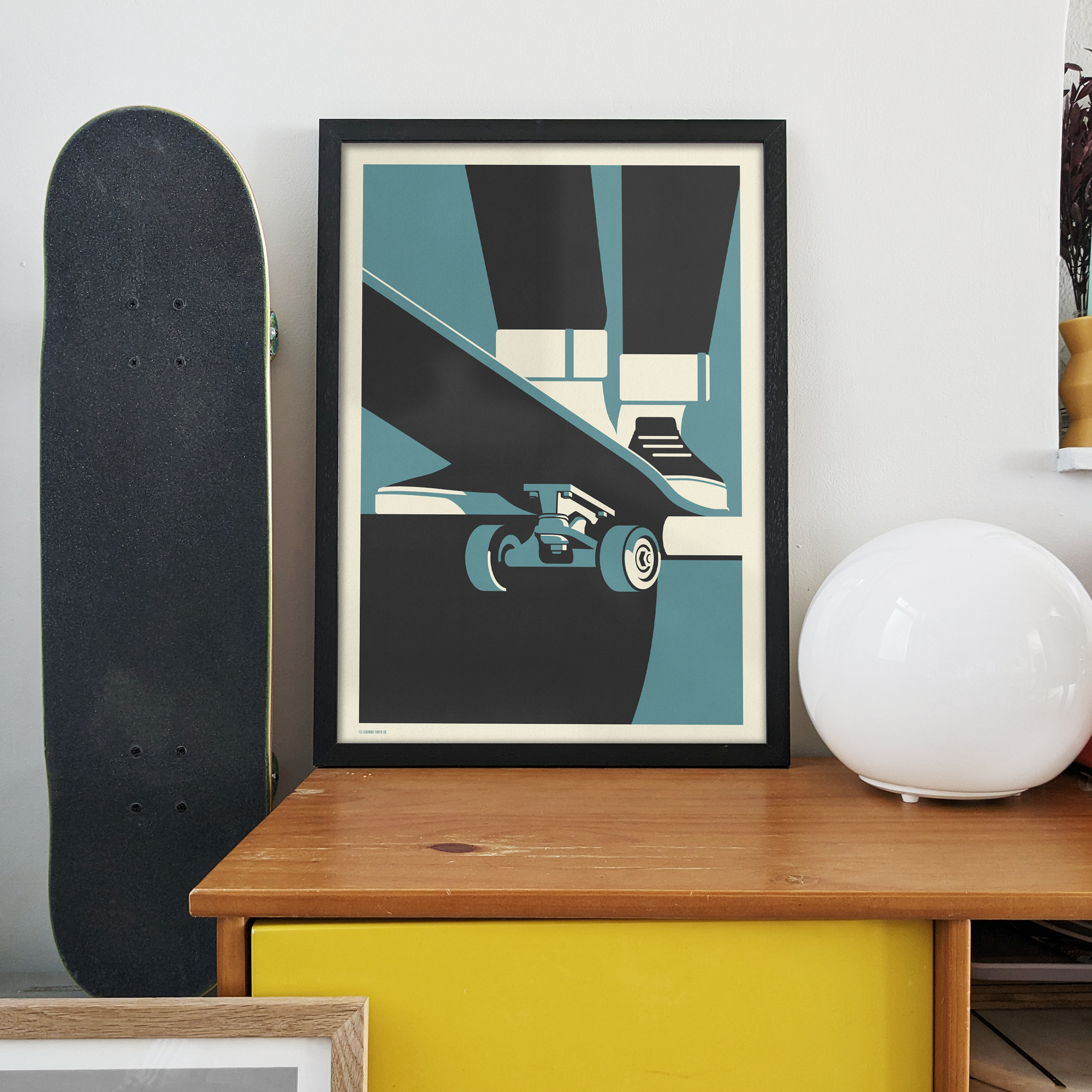 Telegramme Paper Co. - Wholesale Art Print - Drop in Skateboarder Print2