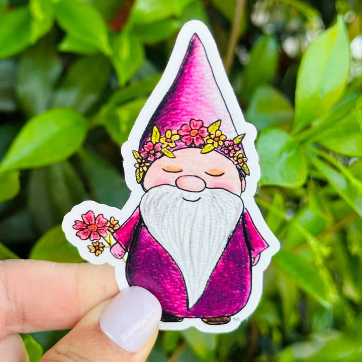 NOMAD Moon Magic – Engroshandel Klistermærke – Have Gnome Sticker, Cottagecore Æstetik, Håndlavet4