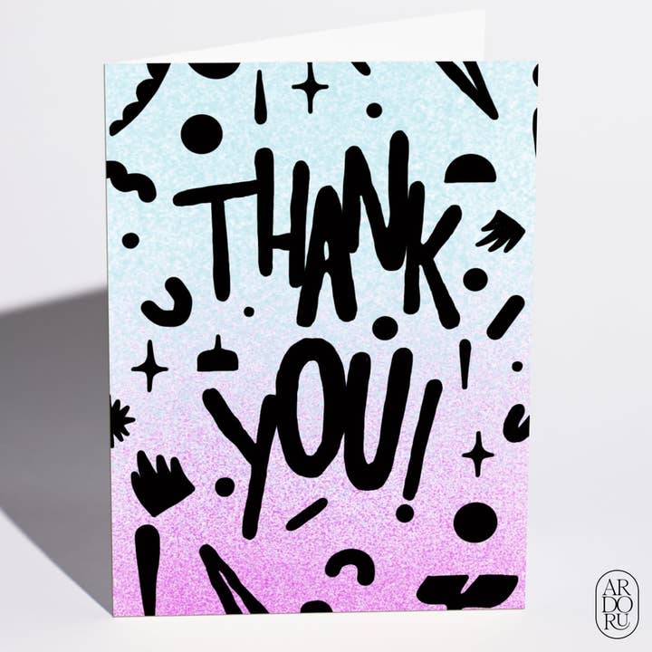 Thank You Card - "Thank You Bits N Pieces" for wholesale by ArdorU