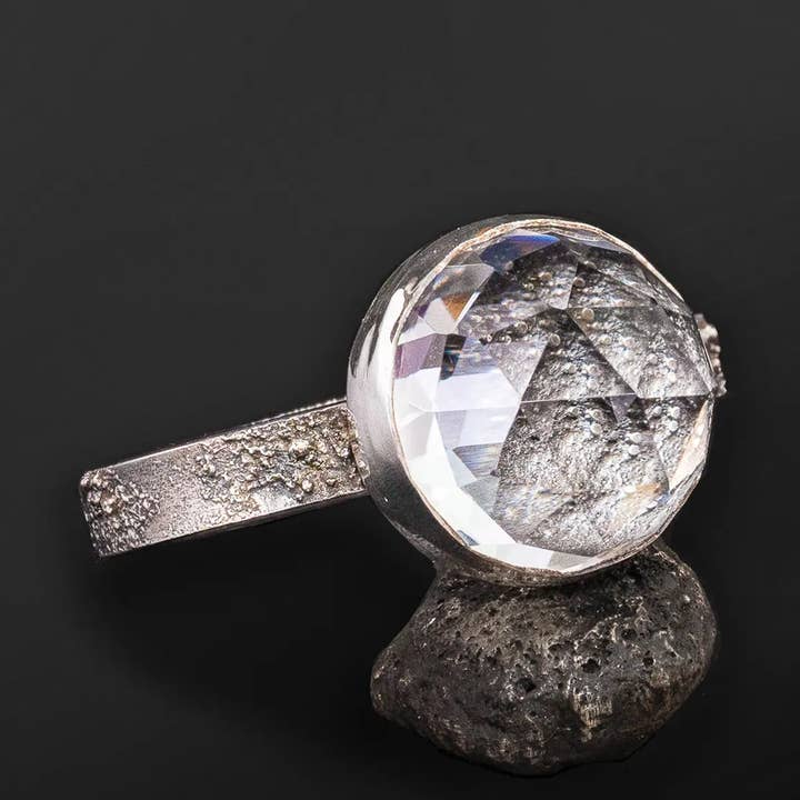 Nebula Ring- Sterling Silver & Quartz for wholesale by Skolland Jewelry