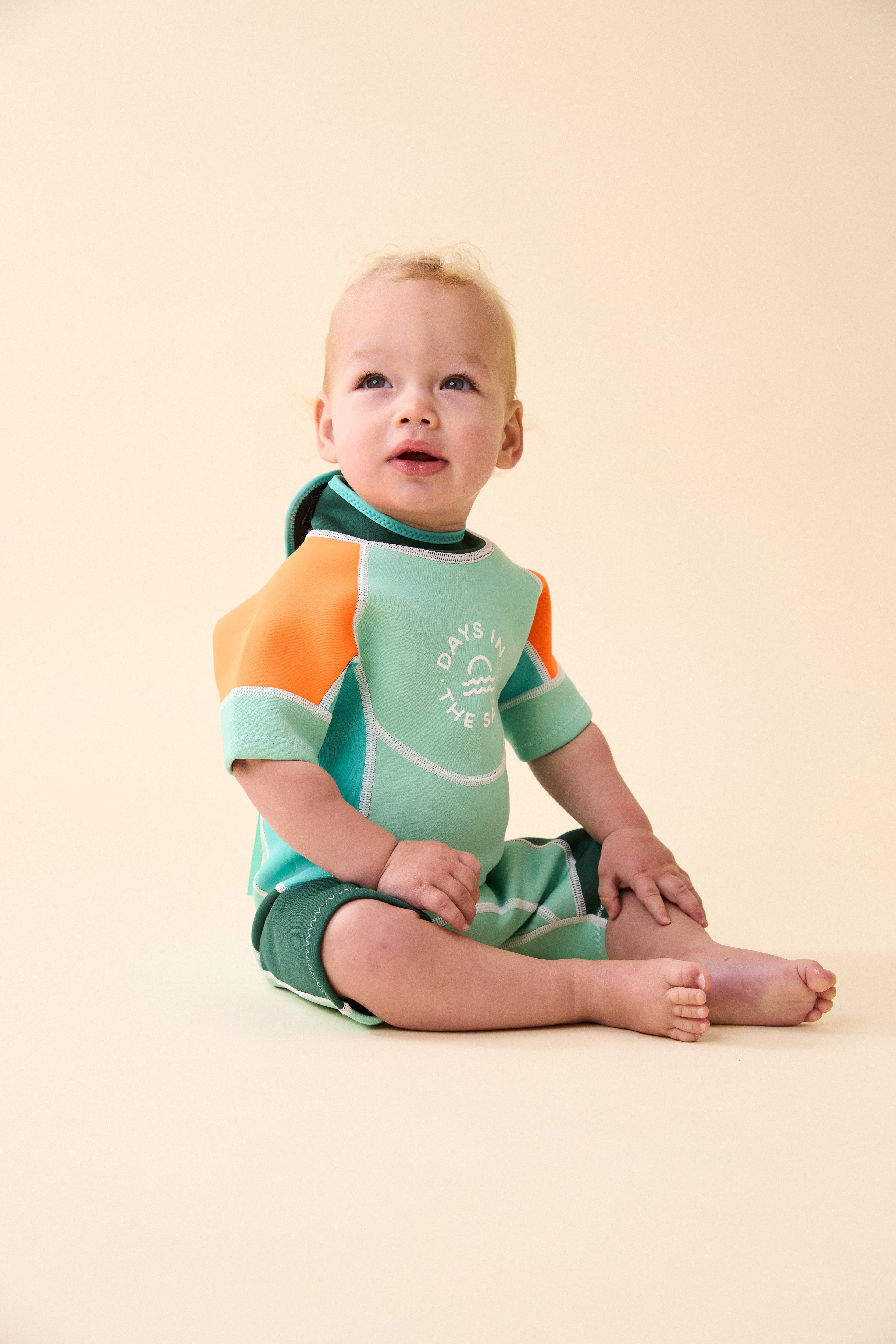 Days in the Sand - Wholesale Wetsuit - Kids - Green Spark - 2mm Springsuit Wetsuit2