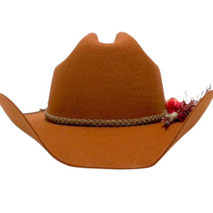 Epoch hats - Wholesale Cowboy Hat - Women's - Australian Wool Felt Western Cowboy Hat with Flower5