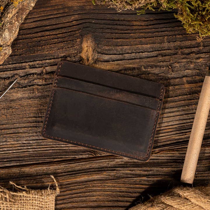 American Leather Goods - Wholesale Wallet - Men's - Leather Card Holder Wallet, Handmade Wallet for Men
