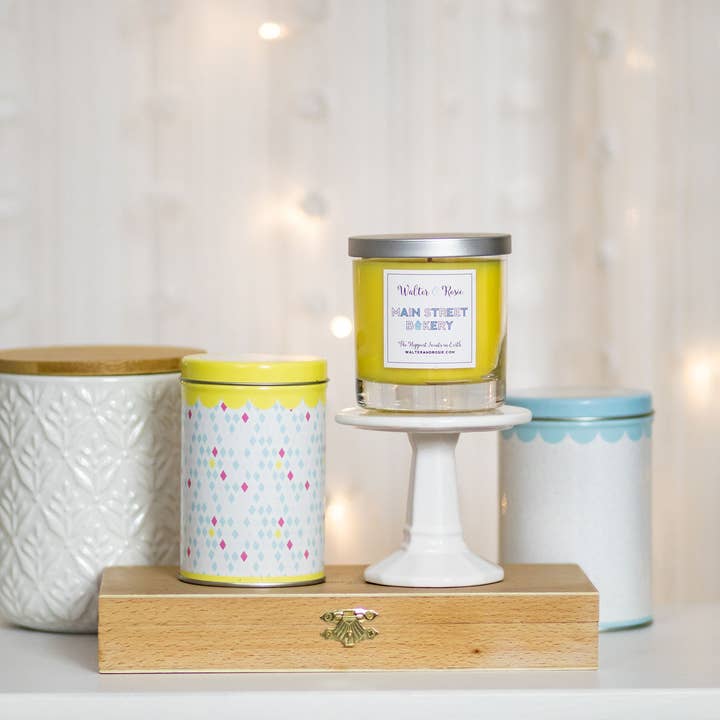 Walter and Rosie - Wholesale Jar/Filled Candle - Main Street Bakery Candle