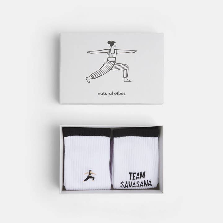 Natural Vibes - Wholesale Socks - Unisex - 2-Pack Gift Set Yoga - Organic Yoga Socks