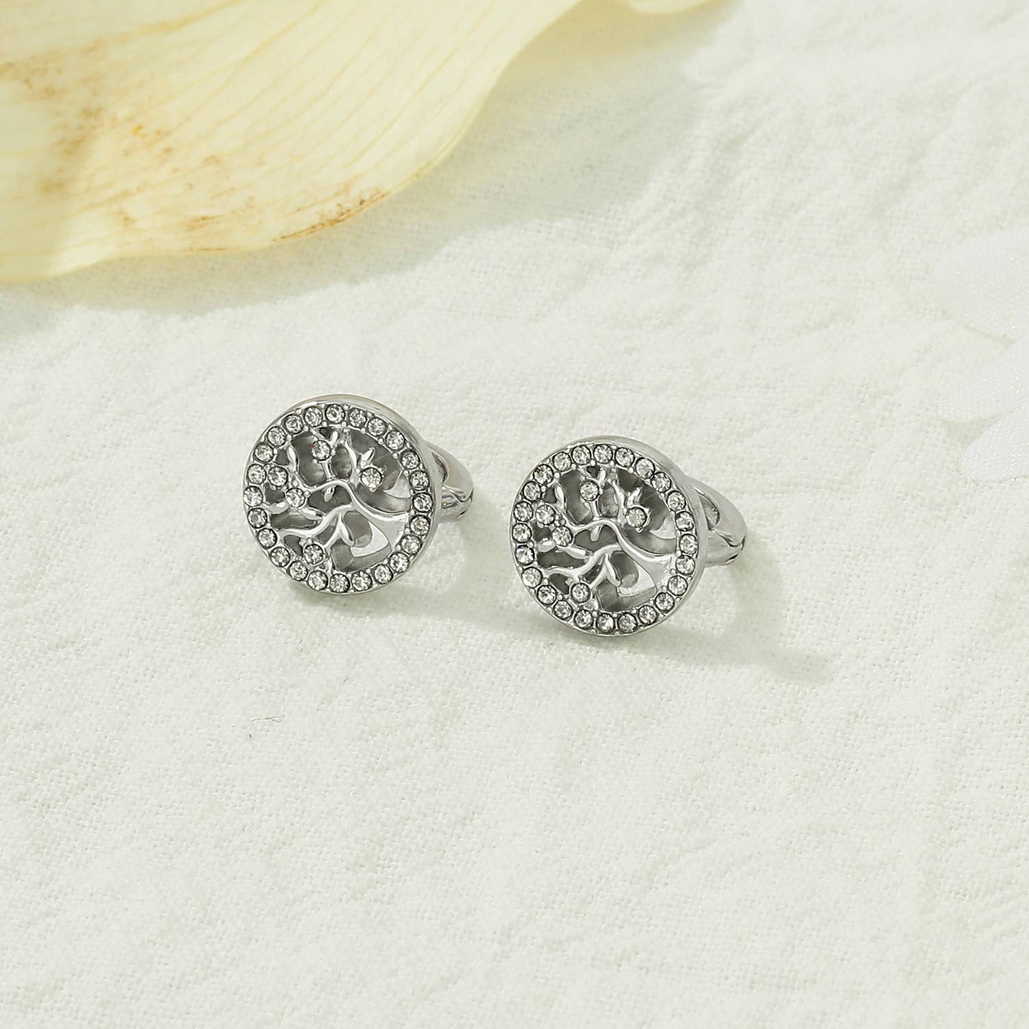 Kapyco – Engroshandel Ørestikkere – Mini kreol livets træ i rustfrit stål - BO1003781