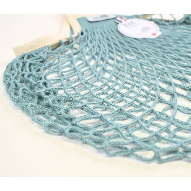 Filt1860 - Wholesale Grocery/Shopping Bag - Large net shopping bag Aquablue MONT ST MICHEL X FILT18602
