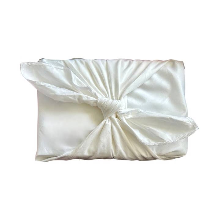 Furoshiki réutilisable pour emballage cadeau - Blanc pour la vente par Next Chance