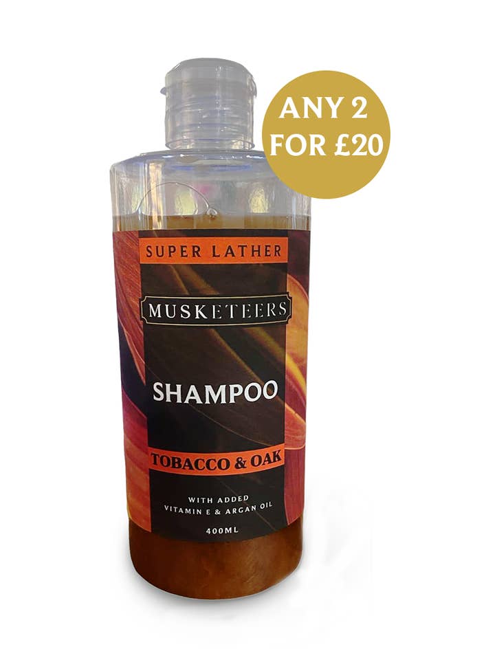 Tobacco & Oak Shampoo for wholesale by Musketeers