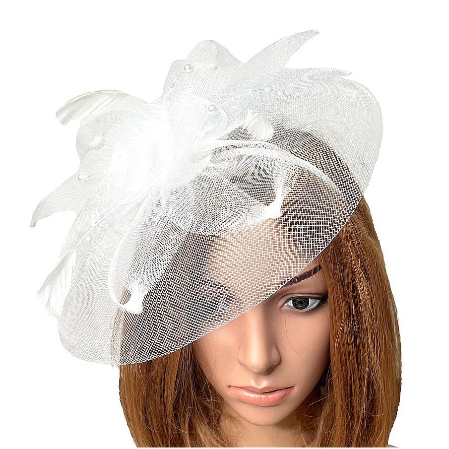 Diacly - Wholesale Fascinator Hat - Women's - Flower Mesh Flapper Fascinator s183
