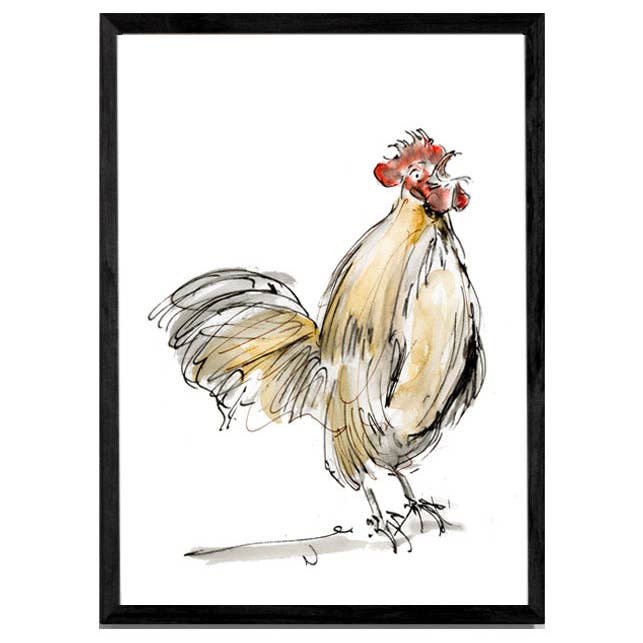 Impression sur toile en édition limitée Gregory le Coq pour la vente par Wendy Laverick