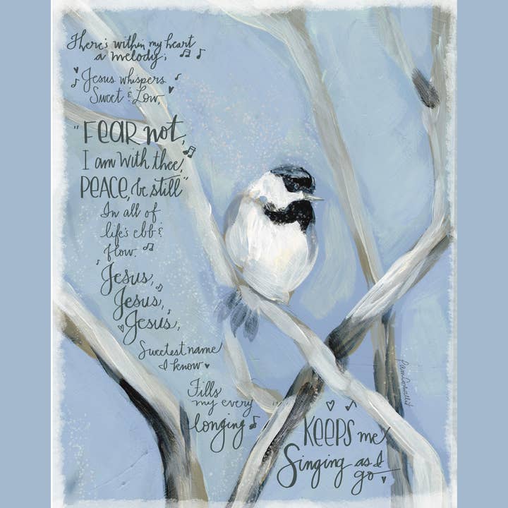 Keeps Me Singing Bird Print for wholesale by From The Heart Art