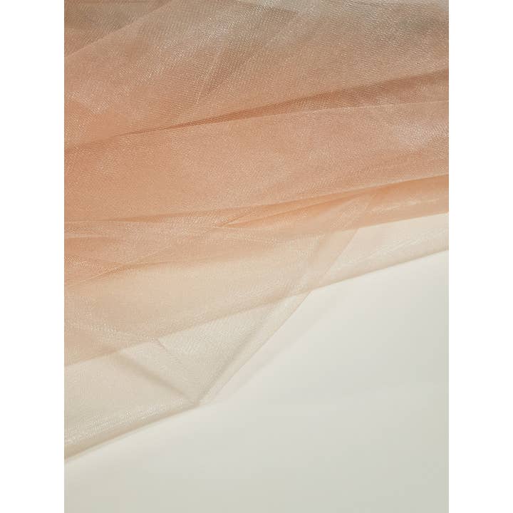 Lace To Love - Wholesale Craft Supplies - Shiny Salmon Pink Medium Stiff Tulle 118" Wide TT60336