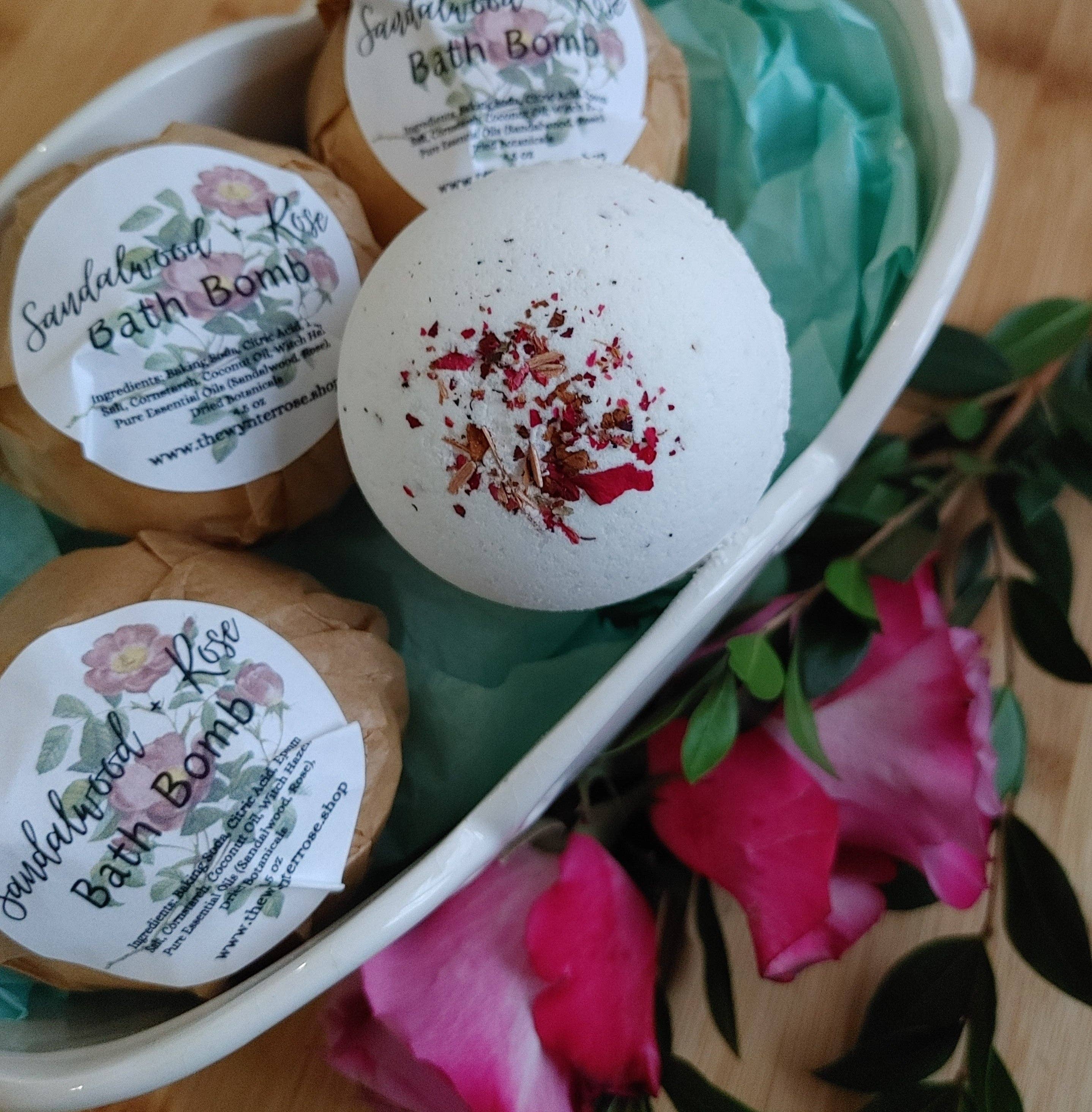 The Wynter Rose - Wholesale Bath Bomb/Fizz - "Dusty Rose" Bath Bomb0