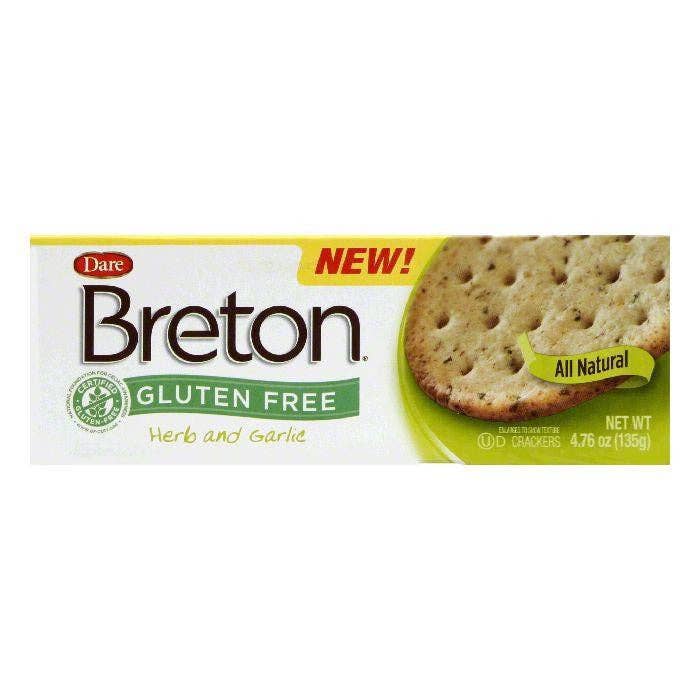 Dare Herb Garlic Breton Cracker, 4.76 OZ for wholesale by KeHE Distributors, LLC