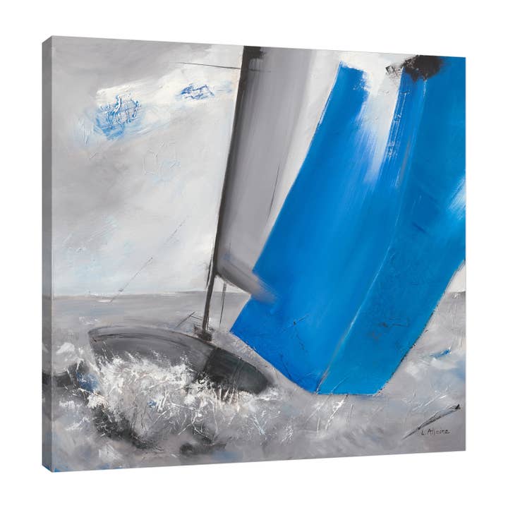 Voile Bleue II Gallery Wrapped Canvas for wholesale by Jaxson Rea