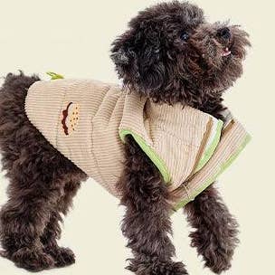 Wendbare wattierte Jacke im nordischen Stil Beige für den Großhandel von Likapaws / Heinemann Trading GbR