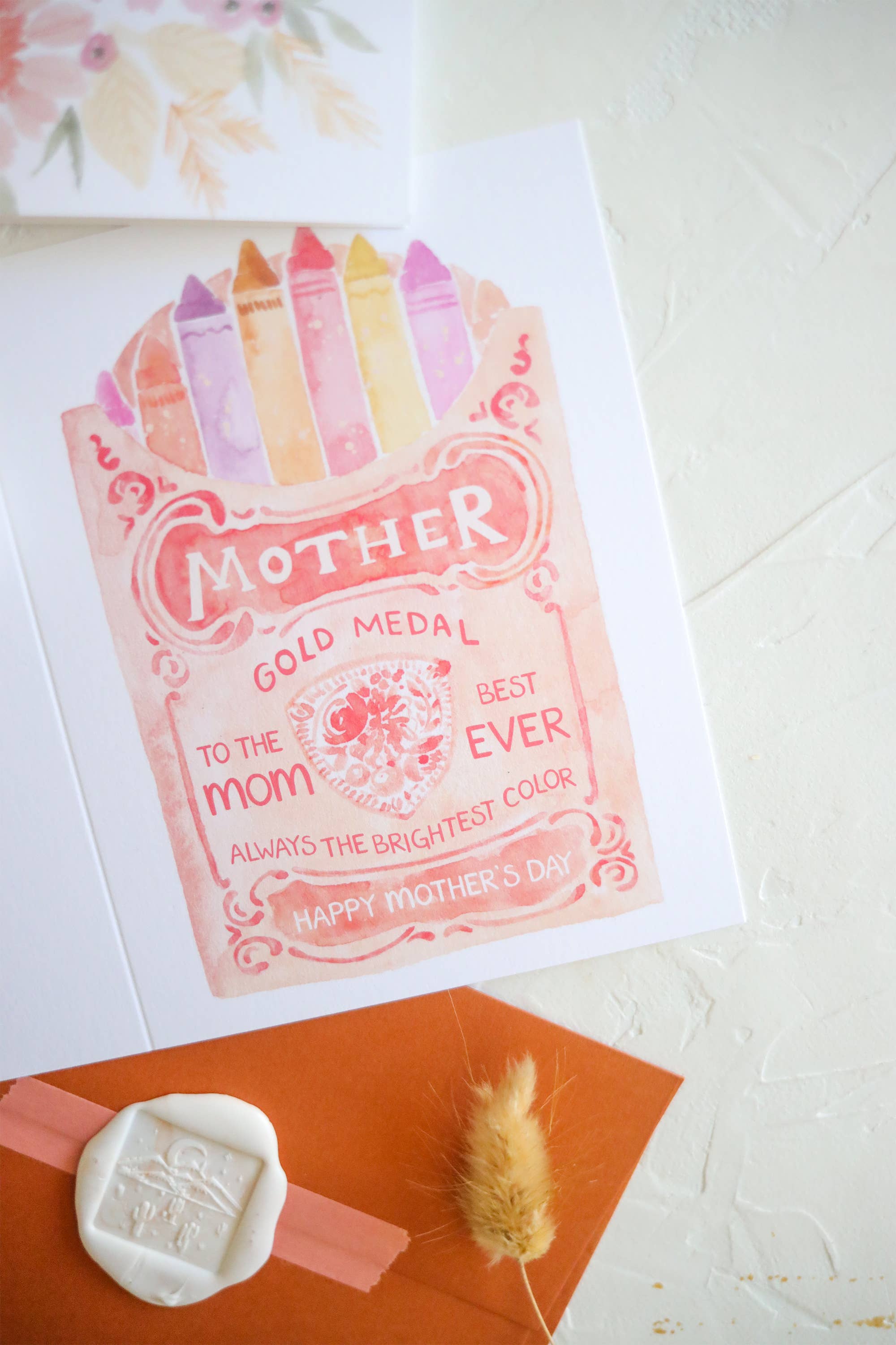 Stephanie Tara Stationery – wholesale Morsdagskort – Ljusaste färg Mors dag hälsningskort2